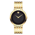 Movado Men’s Swiss Made Quartz Stainless Steel Black Dial 39mm Watch 607059