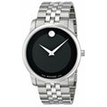 Movado Men’s Swiss Made Quartz Stainless Steel Black Dial 40mm Watch 606504
