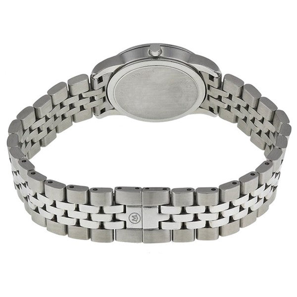 Movado Women’s Quartz Swiss Made Stainless Steel Black Dial 28mm Watch 606505