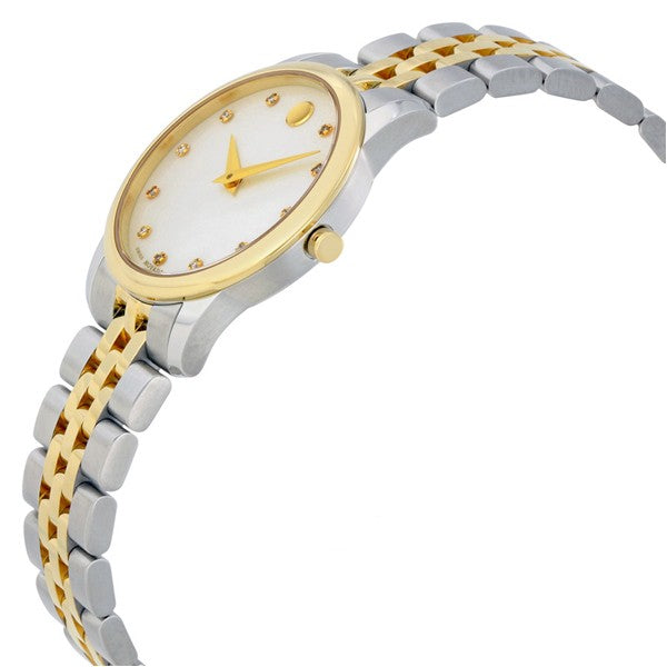 Movado Women’s Quartz Swiss Made Stainless Steel Mother of pearl Dial 28mm Watch 606613