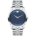 Movado Men’s Swiss Made Quartz Stainless Steel Blue Dial 40mm Watch 606982