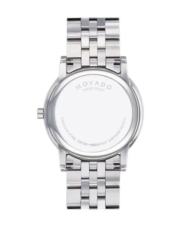 Movado Men’s Swiss Made Quartz Stainless Steel Blue Dial 40mm Watch 607212