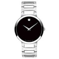 Movado Men’s Swiss Made Quartz Silver Stainless Steel Black Dial 38mm Watch 0607292