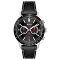 Hugo Boss Men’s Quartz Black Leather Strap Black Dial 44mm Watch 1513920