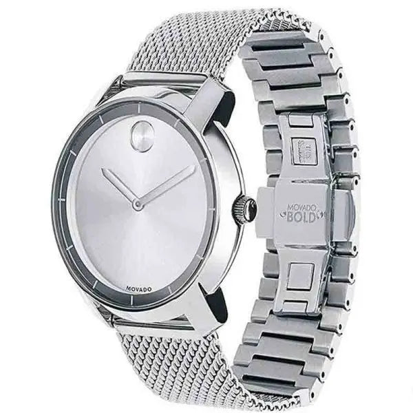 Movado Women’s Quartz Swiss Made Silver Stainless Steel Silver Dial 36mm Watch 3600241