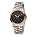 Gucci Men’s Swiss Made Quartz Stainless Steel Black Dial 38mm Watch YA126410