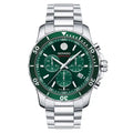 Movado Men’s Swiss Made Quartz Silver Stainless Steel Green Dial 42mm Watch 2600179