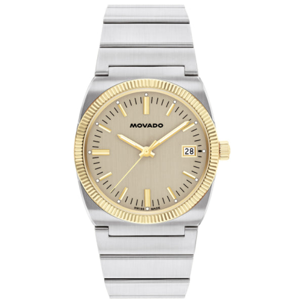 Movado Unisex Quartz Swiss Made Silver Stainless Steel Grey Dial 36mm Watch 3650216