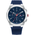 Tommy Hilfiger Men’s Quartz Blue Silicone Strap Blue Dial 44mm Watch 1791899