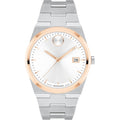Movado Men’s Quartz Swiss Made Silver Stainless Steel White Dial 40mm Watch 3600972