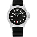 Tommy Hilfiger Men’s Quartz Black Silicone Strap Black Dial 46mm Watch 1710539