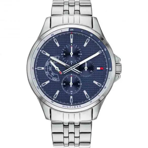 Tommy Hilfiger Men’s Chronograph Quartz Stainless Steel Blue Dial 44mm Watch 1791612