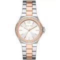 Michael Kors Women’s Quartz Two Tone Stainless Steel Silver Dial 37mm Watch MK6989
