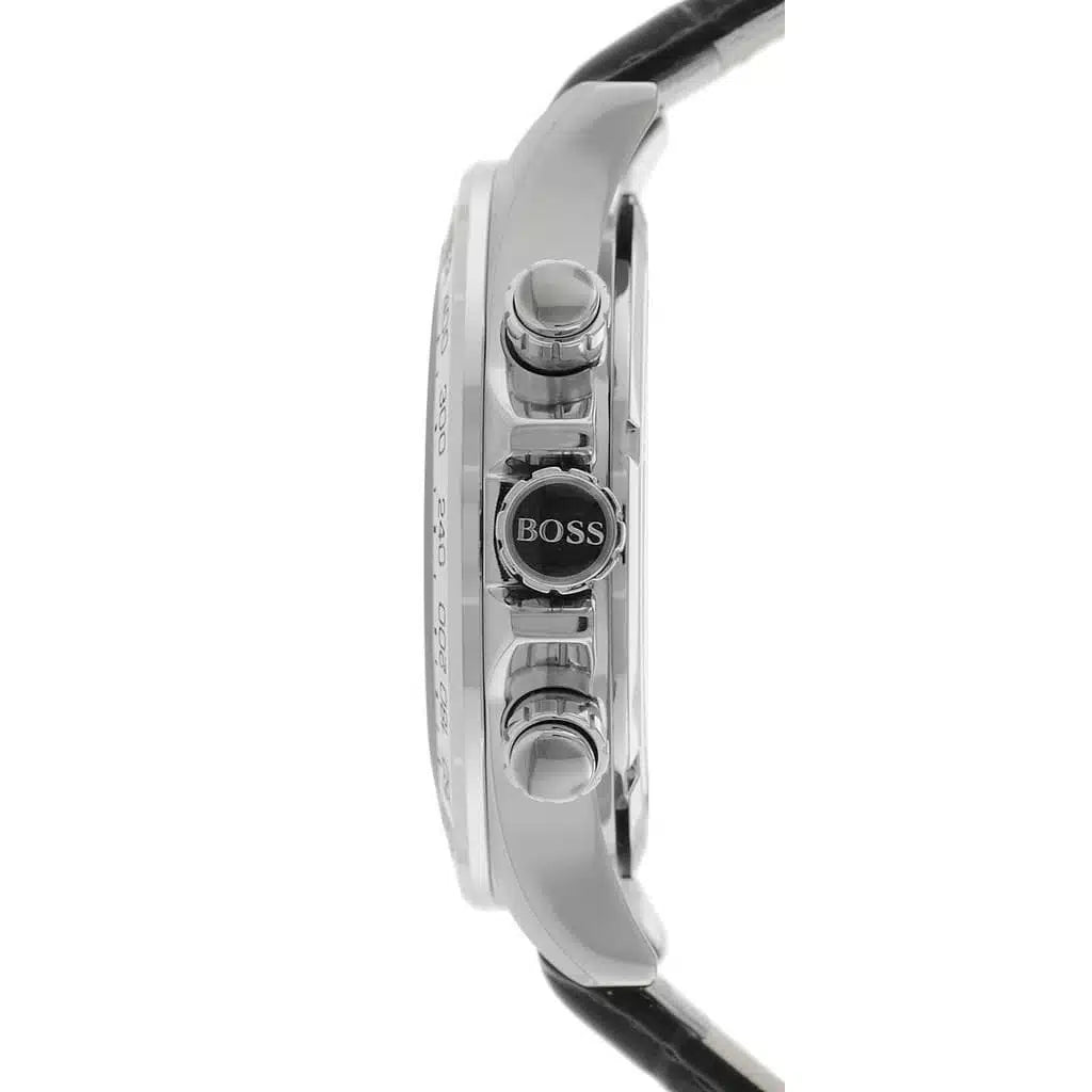 Hugo Boss Men’s Chronograph Quartz Black Leather Watch 1513178
