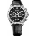 Hugo Boss Men’s Chronograph Quartz Black Leather Watch 1513178