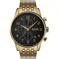 Hugo Boss Men’s Chronograph Quartz Stainless Steel Black Dial 44mm Watch 1513531