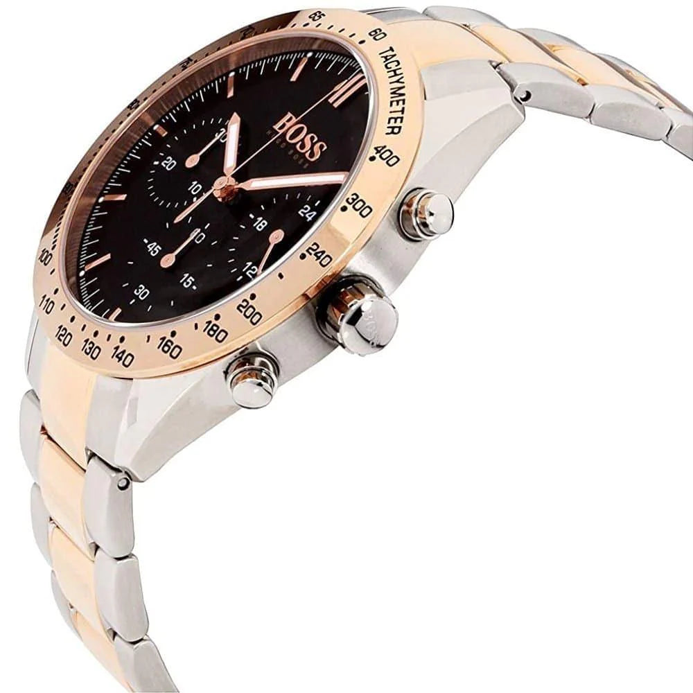 Hugo Boss Men’s Quartz Two-tone Stainless Steel Black Dial 42mm Watch 1513584