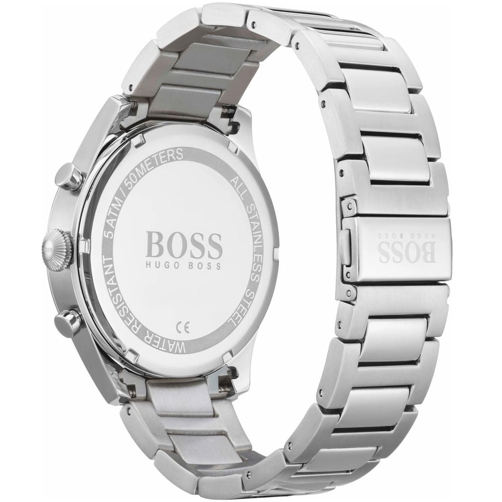 Hugo Boss Men’s Chronograph Stainless Steel Black Dial 44mm Watch 1513712