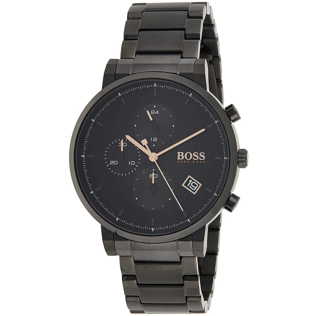 Hugo Boss Men’s Chronograph Quartz Stainless Steel Black Dial 43mm Watch 1513780