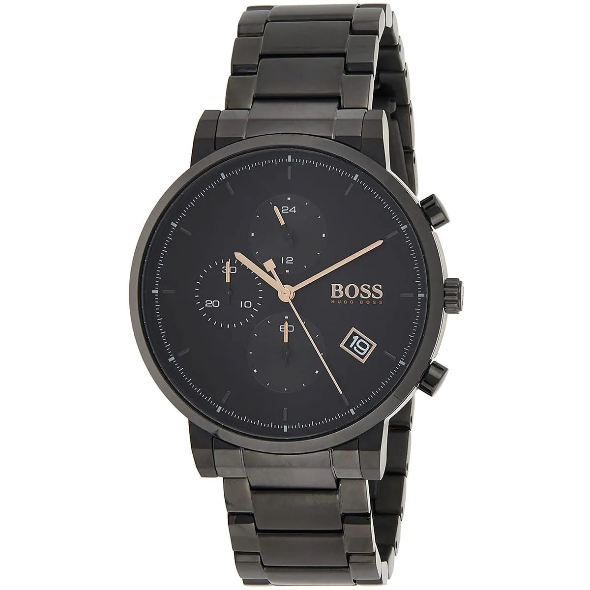 Hugo Boss Men’s Chronograph Quartz Stainless Steel Black Dial 43mm Watch 1513780