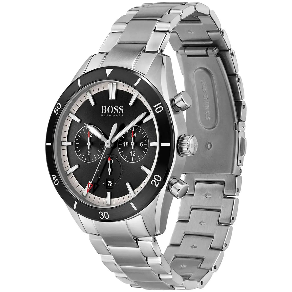 Hugo Boss Men’s Quartz Stainless Steel Black Dial 44mm Watch 1513862