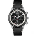 Hugo Boss Men’s Quartz Leather Strap Black Dial 44mm Watch 1513864