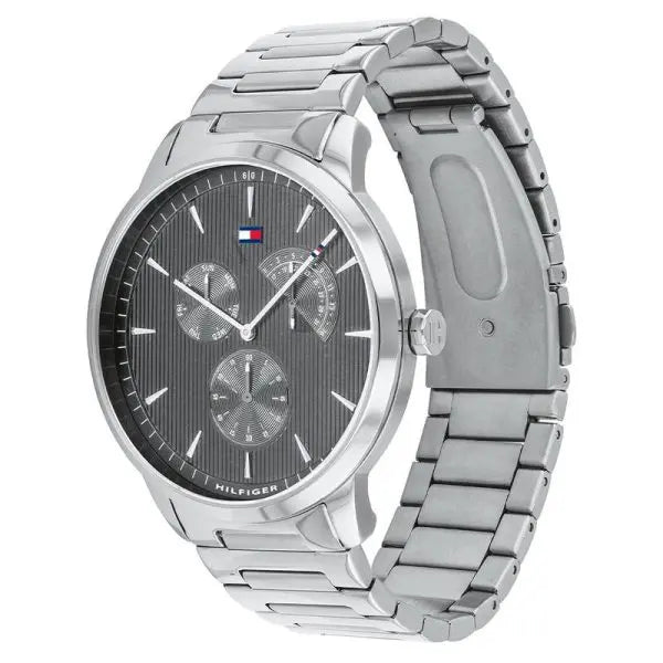 Tommy Hilfiger Men’s Quartz Stainless Steel Grey Dial 44mm Watch 1710385