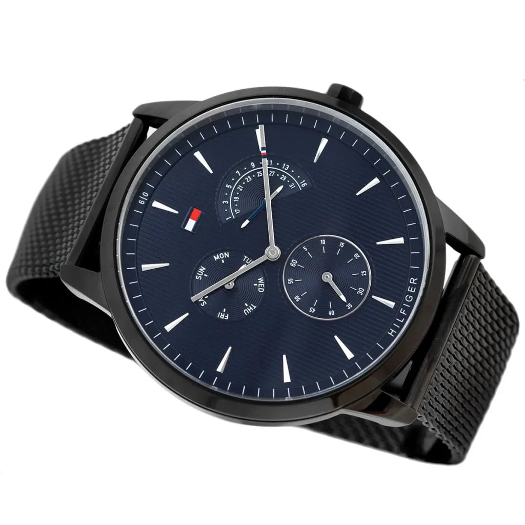Tommy Hilfiger Men’s Quartz Stainless Steel Blue Dial 44mm Watch 1710392