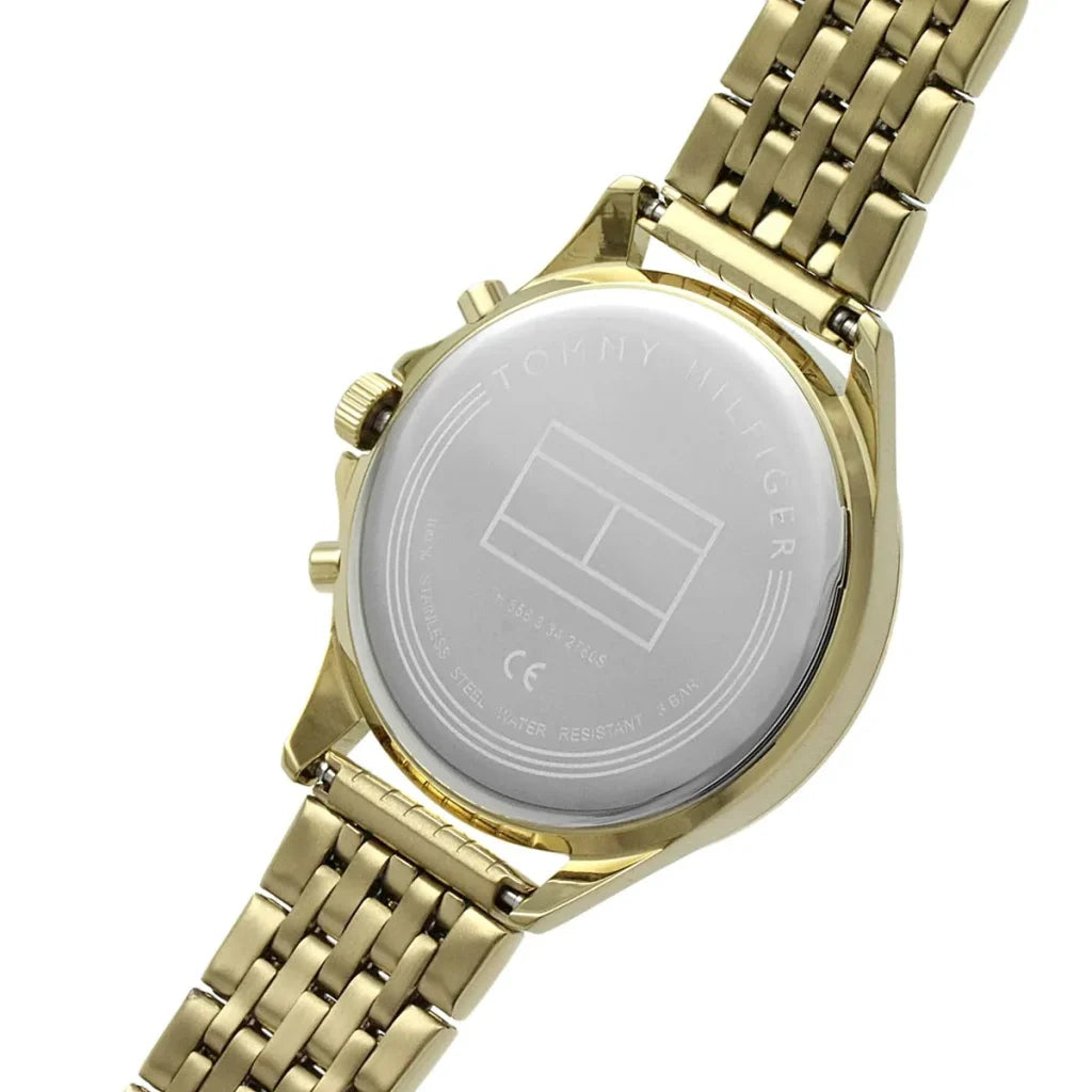 Tommy Hilfiger Women’s Quartz Gold Stainless Steel Silver Dial 40mm Watch 1782142