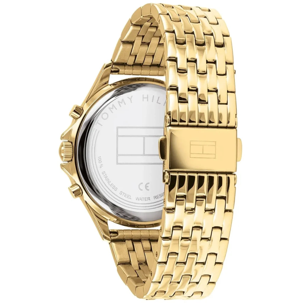 Tommy Hilfiger Women’s Quartz Gold Stainless Steel Silver Dial 40mm Watch 1782142
