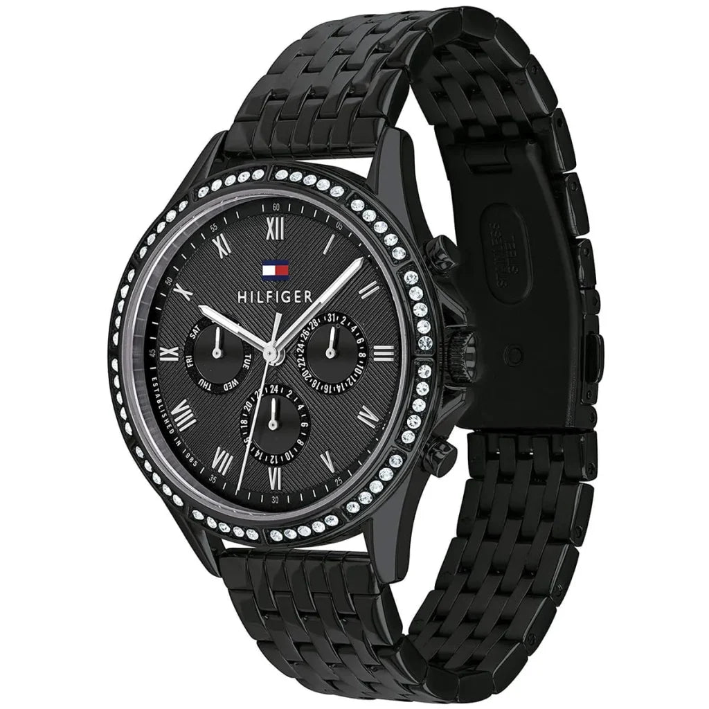 Tommy Hilfiger Women’s Quartz Black Stainless Steel Black Dial 38mm Watch 1782144