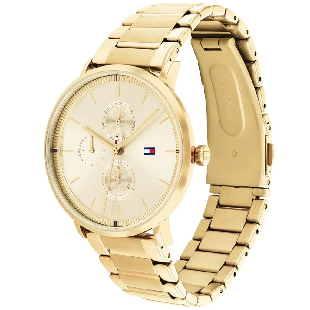 Tommy Hilfiger Women’s Quartz Gold Stainless Steel Gold Dial 38mm Watch 1782297