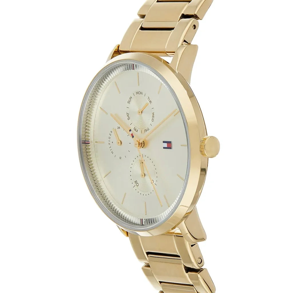 Tommy Hilfiger Women’s Quartz Gold Stainless Steel Gold Dial 38mm Watch 1782297