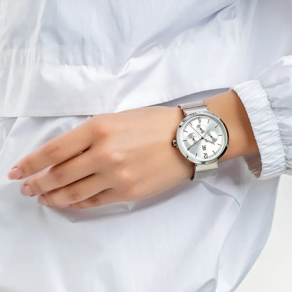 Tommy Hilfiger Women’s Quartz Silver Stainless Silver Dial 40mm Watch 1782537