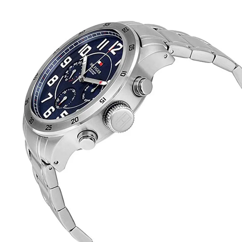 Tommy Hilfiger Men’s Quartz Stainless Steel Blue Dial 46mm Watch 1791053