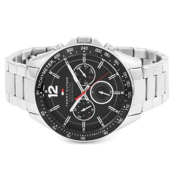 Tommy Hilfiger Men’s Analog Display Quartz Black Dial 46mm Watch 1791104