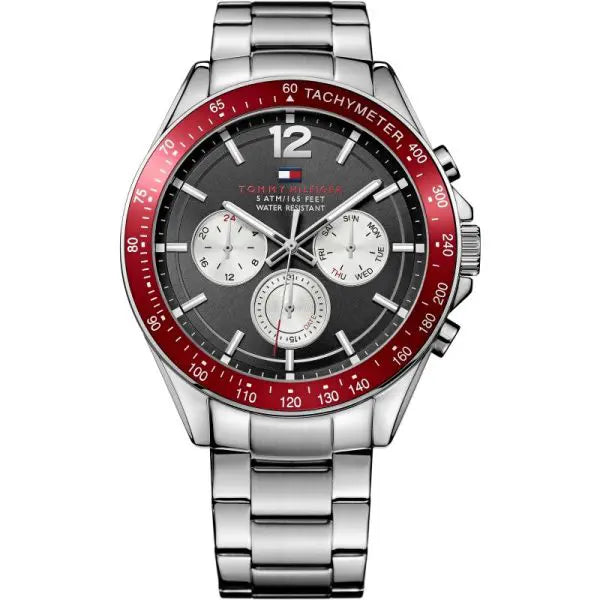 Tommy Hilfiger Men’s Analogue Quartz Stainless Steel Grey Dial 46mm Watch 1791122
