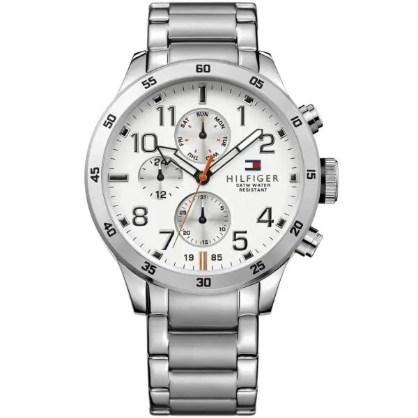 Tommy Hilfiger Men’s Quartz Stainless Steel White Dial 46mm Watch 1791140