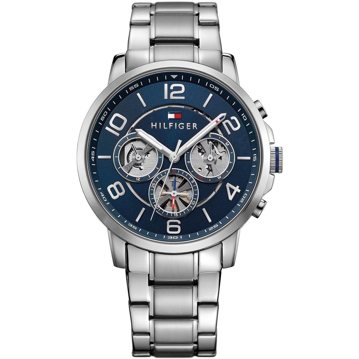 Tommy Hilfiger Men’s Quartz Stainless Steel Blue Dial 44mm Watch 1791293