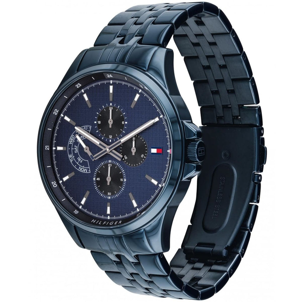 Tommy Hilfiger Men’s Quartz Stainless Steel Blue Dial 46mm Watch 1791618