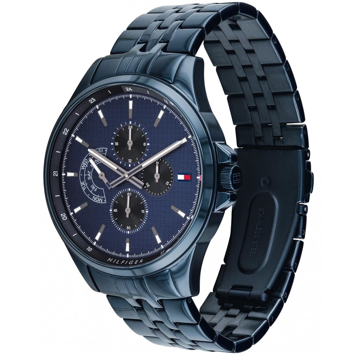 Tommy Hilfiger Men’s Quartz Stainless Steel Blue Dial 46mm Watch 1791618