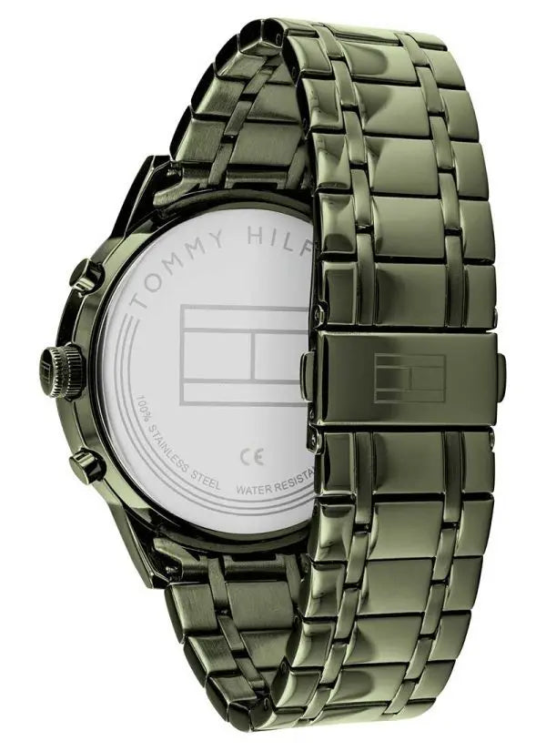 Tommy Hilfiger Men’s Quartz Stainless Steel Black Dial 44mm Watch 1791634