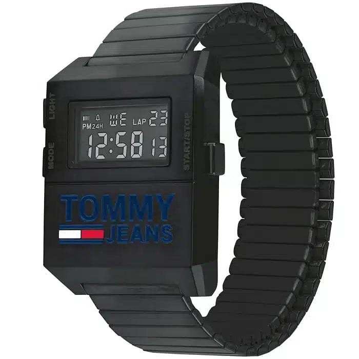 Tommy Hilfiger Men’s Digital Stainless Steel Black Dial 32mm Watch 1791671