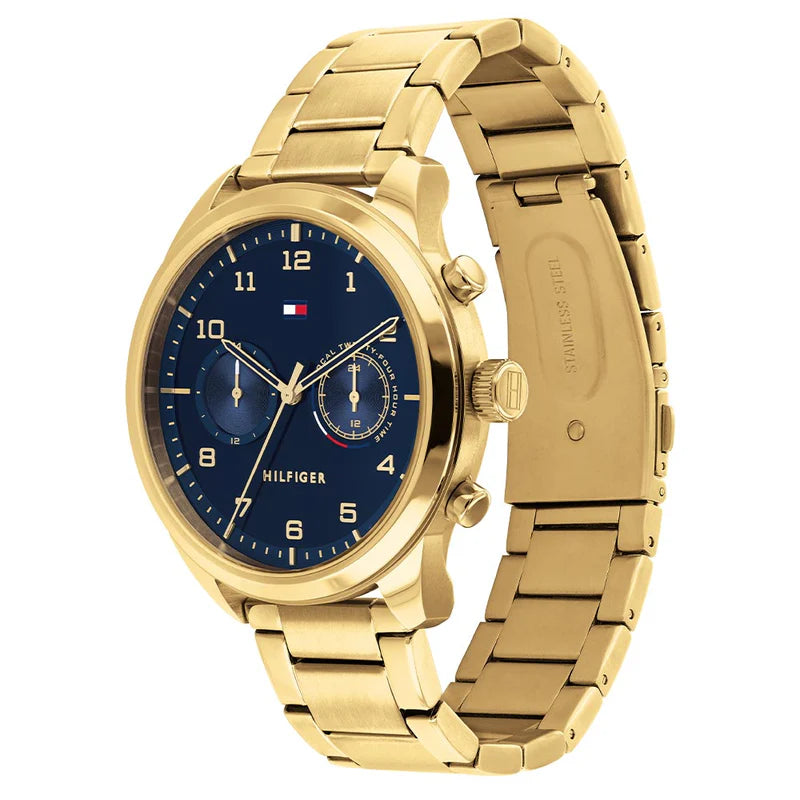 Tommy Hilfiger Men’s Quartz Stainless Steel Blue Dial 44mm Watch 1791783