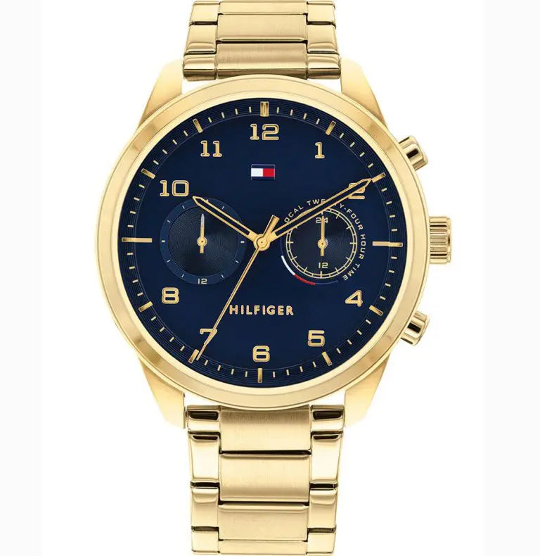 Tommy Hilfiger Men’s Quartz Stainless Steel Blue Dial 44mm Watch 1791783