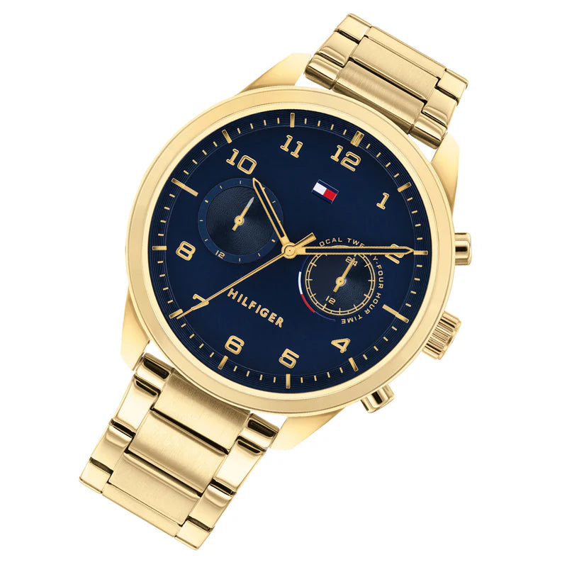 Tommy Hilfiger Men’s Quartz Stainless Steel Blue Dial 44mm Watch 1791783