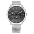 Tommy Hilfiger Men’s Quartz Silver Stainless Steel Grey Dial 45mm Watch 1791851