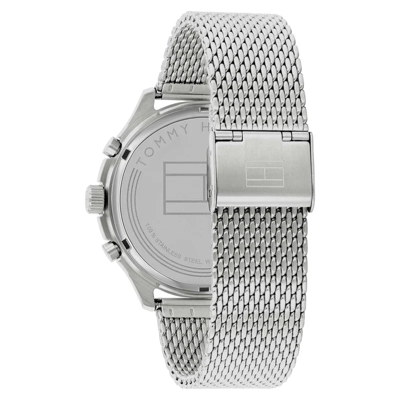 Tommy Hilfiger Men’s Quartz Silver Stainless Steel Grey Dial 45mm Watch 1791851