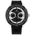 Tommy Hilfiger Men’s Quartz Black Silicone Strap Black Dial 50mm Watch 1792074