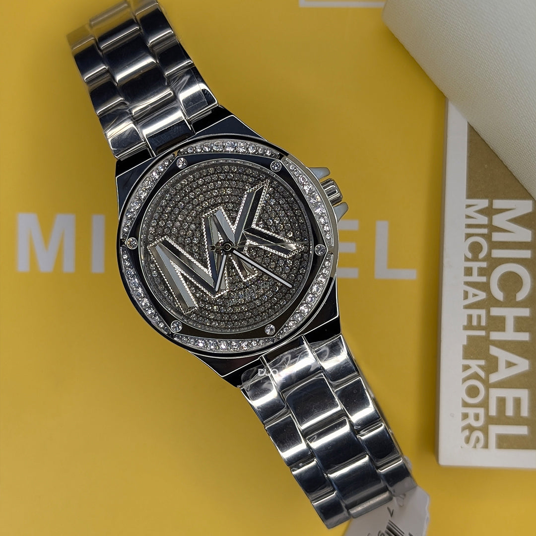 Michael Kors Women’s Quartz Stainless Steel Silver Dial 37mm Watch MK7234